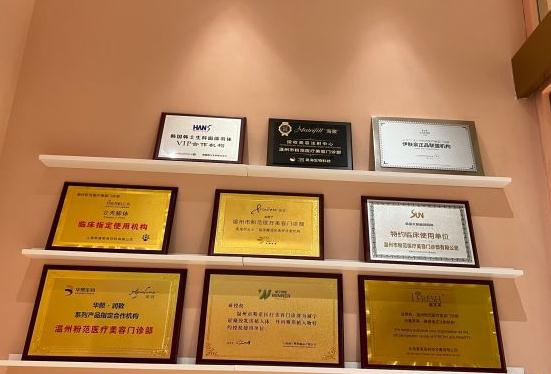 溫州粉范醫(yī)療美容門診部_醫(yī)院榮譽(yù)